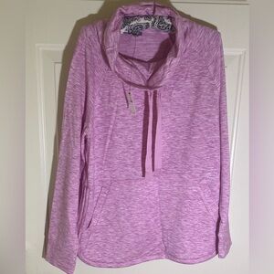 NWT T by Talbots cowl neck pullover with kangaroo pockets sizes L 💘